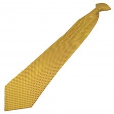 Bright Yellow, Amber & Lemon Yellow Micro Pattern Men's Clip On Tie