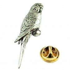 Budgerigar Budgie Bird English Pewter Lapel Pin Badge