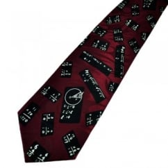 Burgundy Maths Sums & Equations on Blackboard Novelty Teacher Tie
