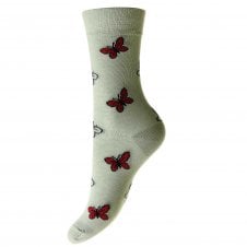 Butterfly Grey Women's Socks