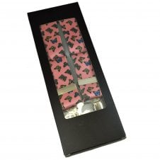 Butterfly Pink Men's Luxury Trouser Braces