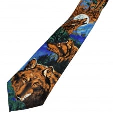 Canadian Brown Wolves Men's Novelty Tie