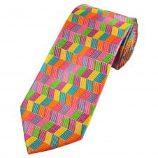 Candy Multi Coloured Rectangle Pattern Men's Tie
