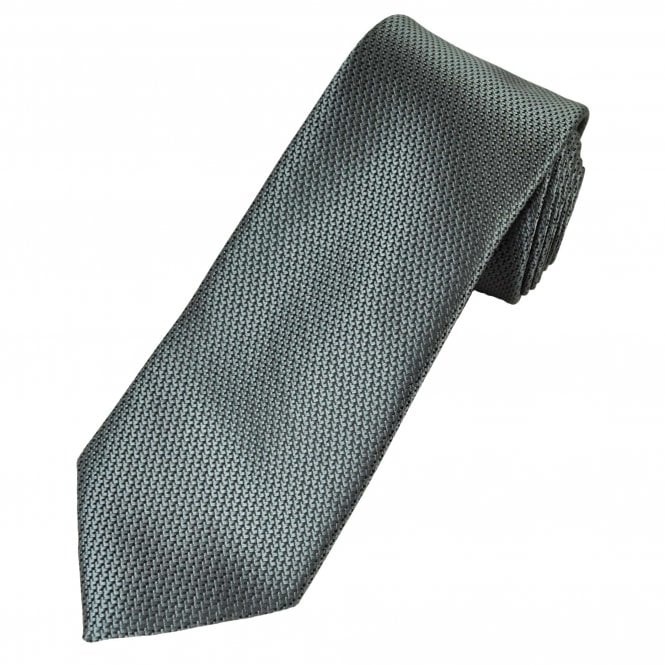 Charcoal Grey Micro Patterned Men's Tie