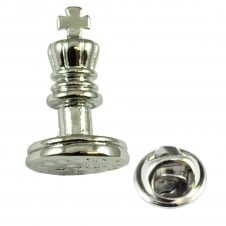 Chess Playing Piece King Lapel Pin Badge