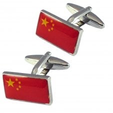 China Flag Cufflinks