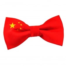 China Flag Novelty Bow Tie
