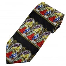 Christmas Nativity Scene Stained Glass Window Christian Silk Tie
