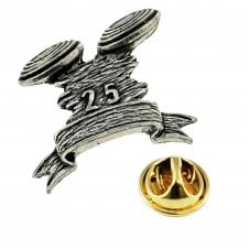 Clay Pigeon Shooting English Pewter Lapel Pin Badge