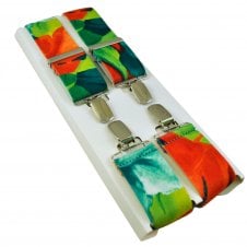 Colourful Abstract Patterned Men's Trouser Braces
