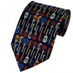 Colourful Guitars Novelty Silk Tie