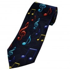 Colourful Music Notes Men's Novelty Tie