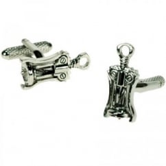 Corkscrew/Bottle Opener Novelty Cufflinks
