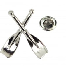 Crossed Paddles, Rowing Oars Lapel Pin Badge