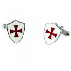 Crusader Knights Templar Shield Cufflinks