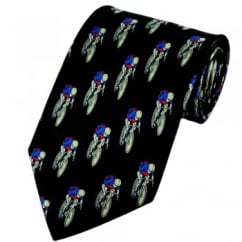 Cycling Black Novelty Tie