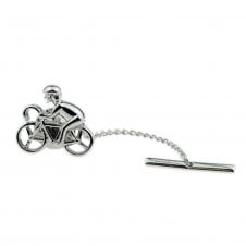 Cyclist on Racing Bike Cycle Tie Tac