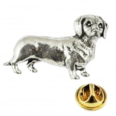 Dachshund Dog Pewter Lapel Pin Badge