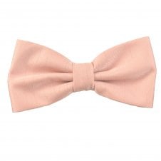 Dark Blush Pink Slub Textured Men's Bow Tie