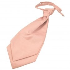 Dark Blush Pink Slub Textured Men's Scrunchie Wedding Cravat