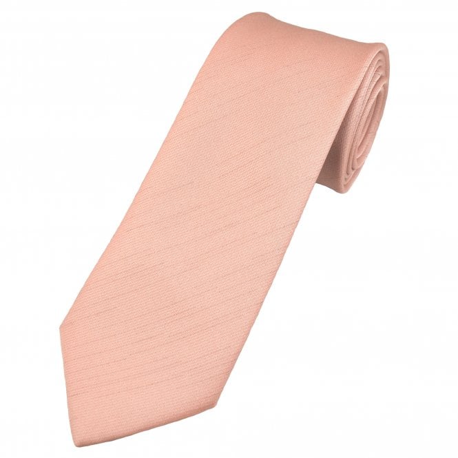 Dark Blush Pink Slub Textured Men's Tie