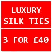 Luxury Silk Ties: 3 for £40
