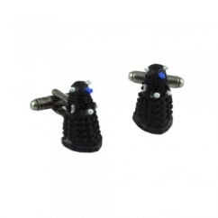 Doctor Who 3D Dalek Black Rubber Novelty Cufflinks