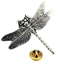 Dragonfly English Pewter Lapel Pin Badge