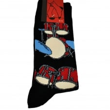 Drums Black Men's Novelty Socks
