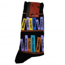 Educational Library Books Men's Novelty Socks