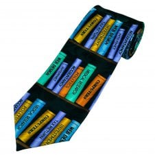 Educational Library Books Men's Novelty Tie