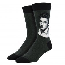 Elvis Presley Grey Luxury Men's Socks
