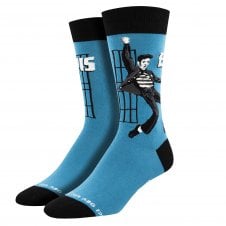 Elvis Presley Jailhouse Rock Blue Luxury Men's Socks