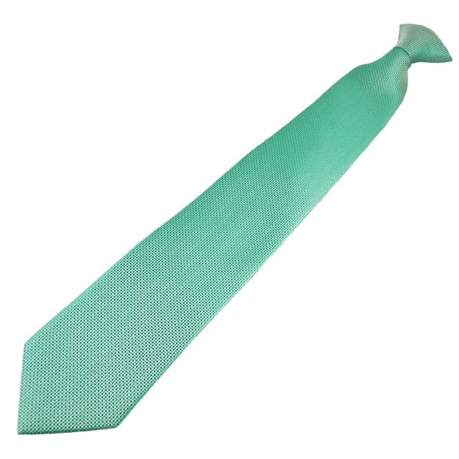Emerald Green Textured Men's Clip On Tie