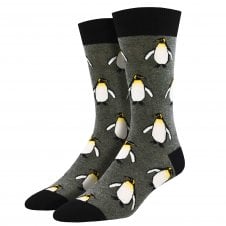Emperor Penguin Grey Luxury Men's Socks
