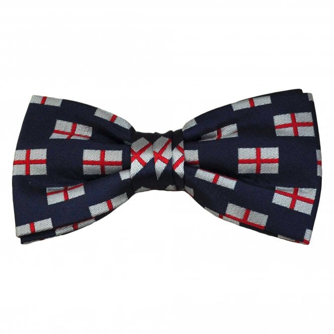 England Flag Saint George's Cross Men's Bow Tie