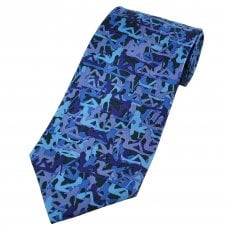 Erotica Blue Silk Men's Novelty Tie