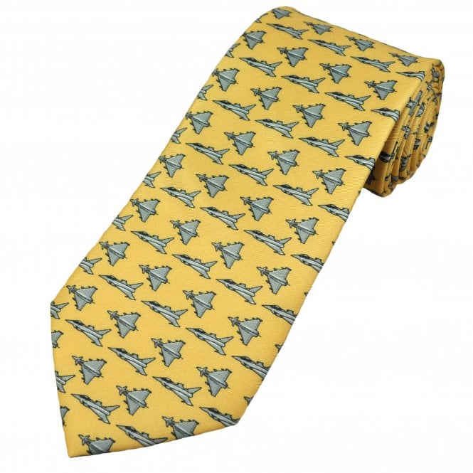 Eurofighter Typhoon Yellow Men's Novelty Tie