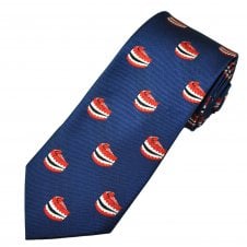 False Teeth Navy Blue Men's Novelty Tie