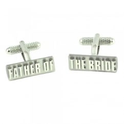 Father of the Bride Rectangle Wedding Cufflinks