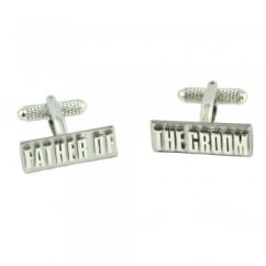 Father of the Groom Rectangle Wedding Cufflinks