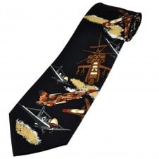 Fighter Planes & Helicopters Men's Novelty Tie