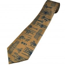 First World War Planes Khaki Men's Novelty Tie