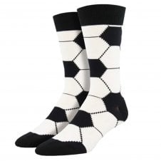 Football Black & White Panel Ball Luxury Men's Socks