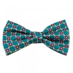Forest Green, Yellow, Blue & Red Patterned Men's Bow Tie