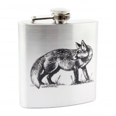 Fox 6oz Stainless Steel Hip Flask