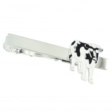 Fresian Cow Tie Clip