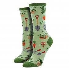 Gardening Tools & Plants Green Luxury Ladies Socks