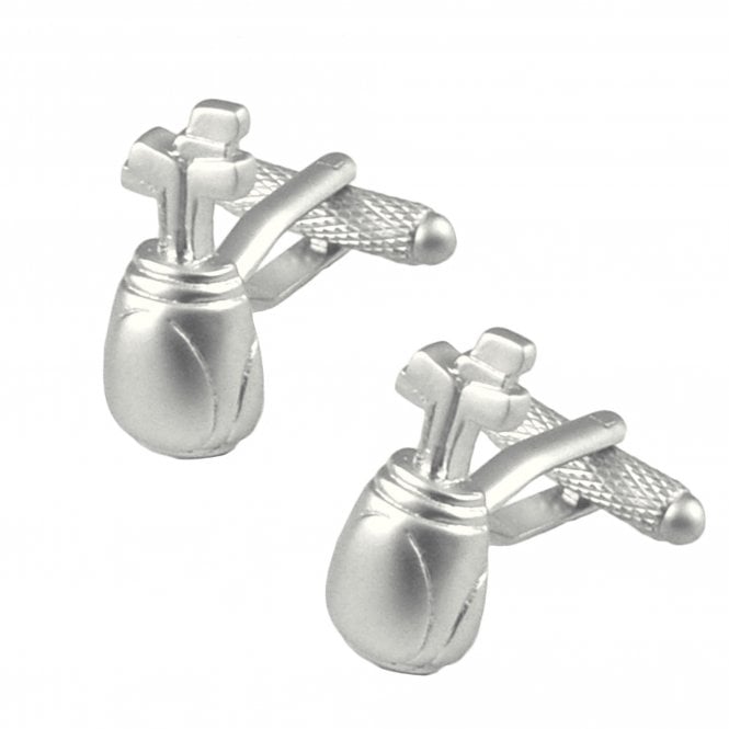 Golf Clubs in Bag Novelty Cufflinks
