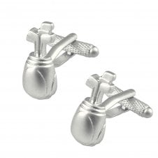 Golf Clubs in Bag Novelty Cufflinks